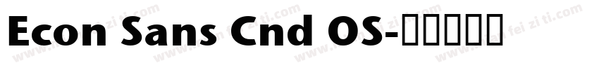 Econ Sans Cnd OS字体转换